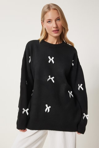 Camisola regular - Preto