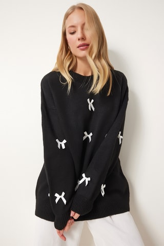 Camisola regular - Preto