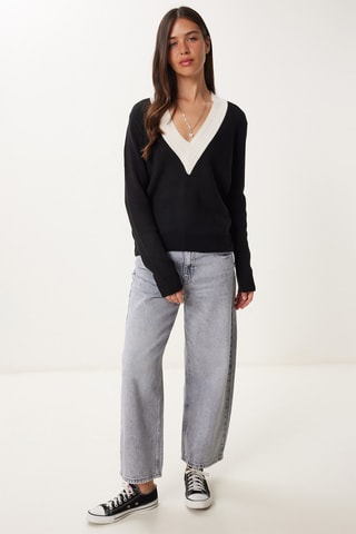 Camisola regular - Preto