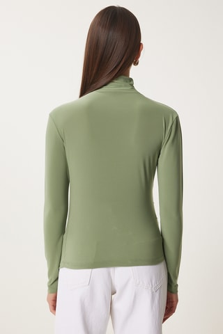 Blusa slim - Verde sálvia