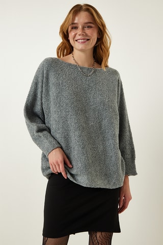 Camisola regular - Cinzento