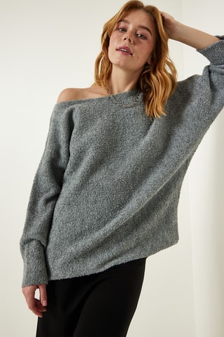 Camisola regular - Cinzento