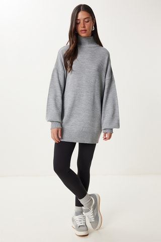 Camisola oversize - Cinzento