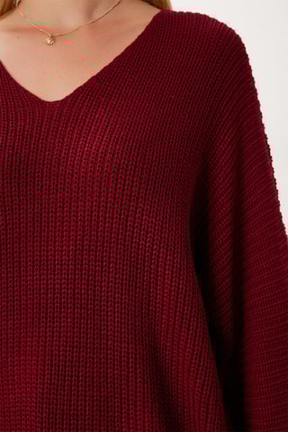 Camisola oversize - Bordô