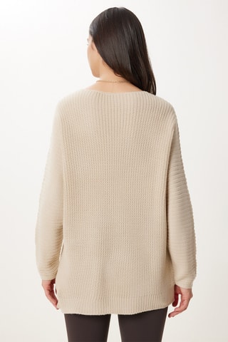 Camisola oversize - Bege