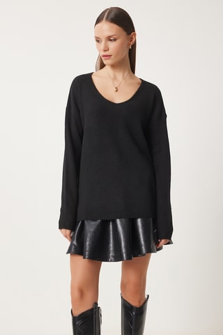 Camisola regular - Preto