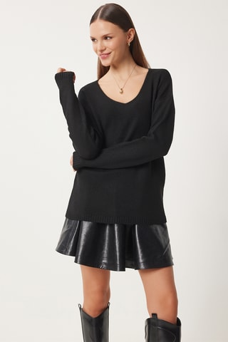 Camisola regular - Preto
