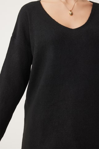 Camisola regular - Preto