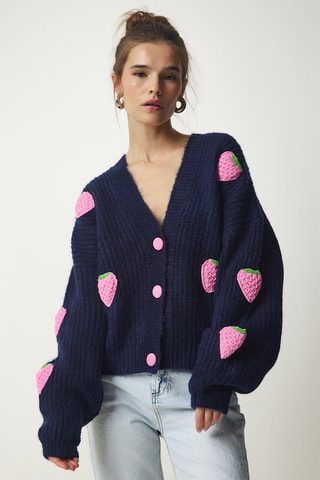 Casaco oversize - Azul marinho