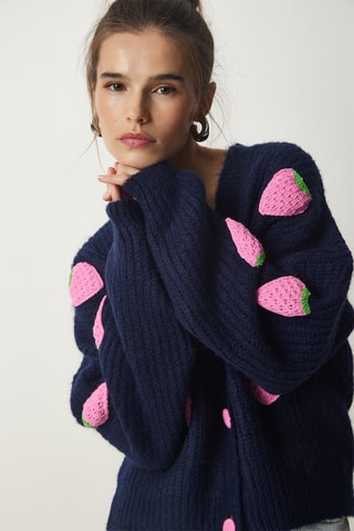 Casaco oversize - Azul marinho