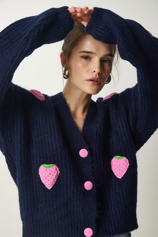 Casaco oversize - Azul marinho