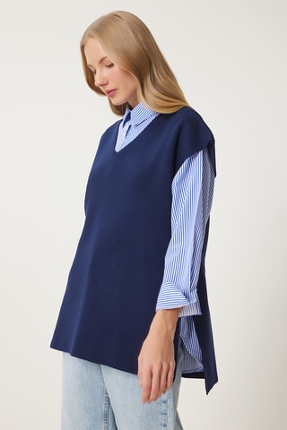 Top regular - Azul marinho