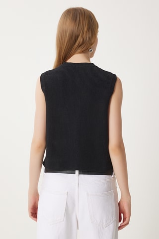 Colete regular - Preto