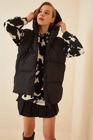 Colete oversize - Preto