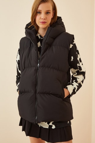 Colete oversize - Preto