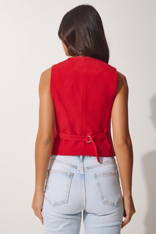 Gilet de costume regular - Rouge