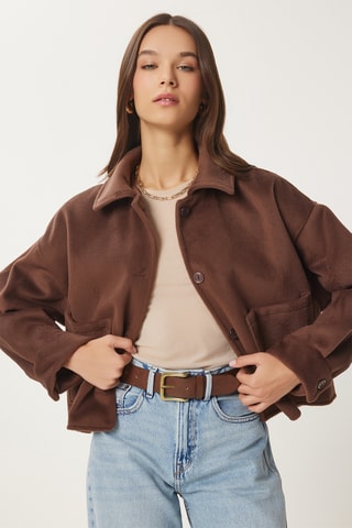 Veste regular - Marron