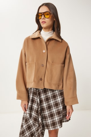 Veste regular - Camel