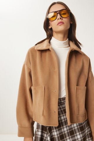 Veste regular - Camel