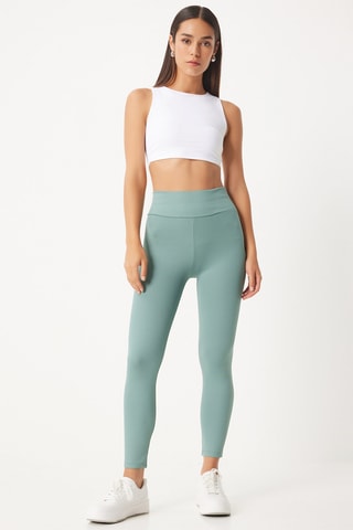 Leggings cintura subida - Verde água