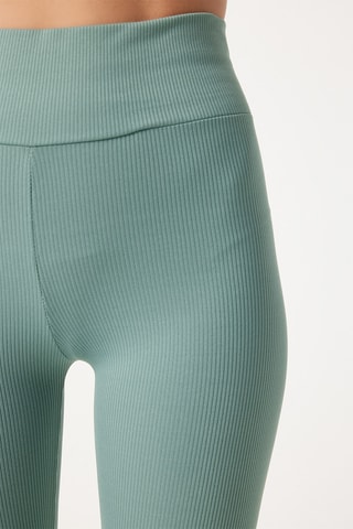 Leggings cintura subida - Verde água