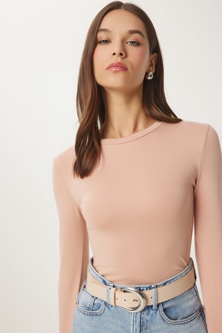 Top slim - Bege