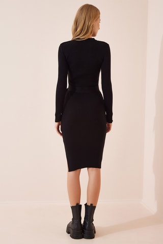 Vestido justo - Preto