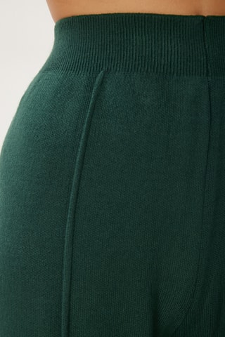Camisola e calças wide legs - Verde escuro