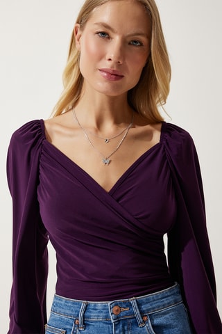 Blusa regular - Violeta