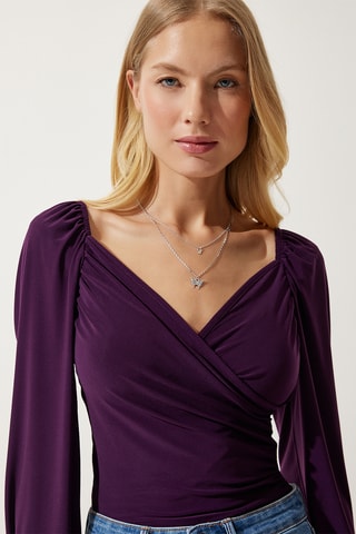 Blusa regular - Violeta