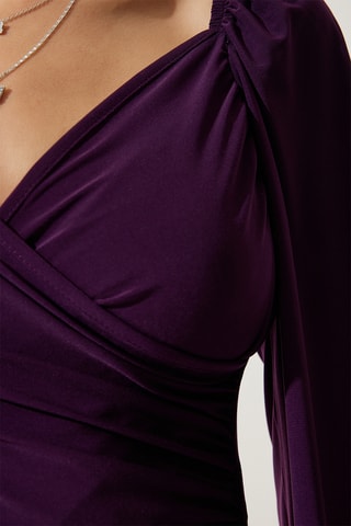 Blusa regular - Violeta
