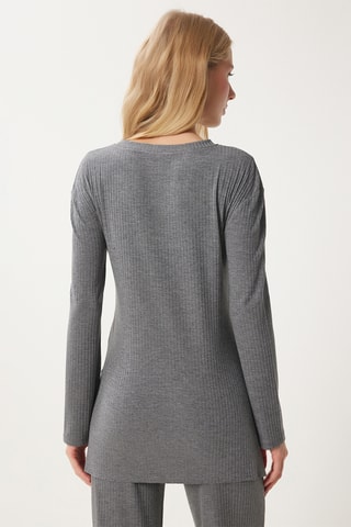 Blusa e calças - Cinzento