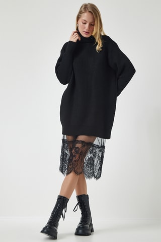 Vestido-camisola - Preto