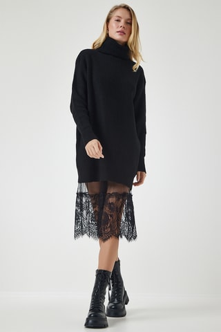 Vestido-camisola - Preto