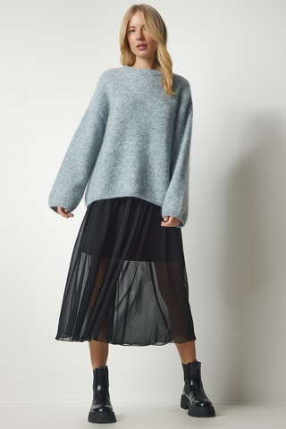 Saia midi - Preto