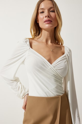 Blusa regular - Cru