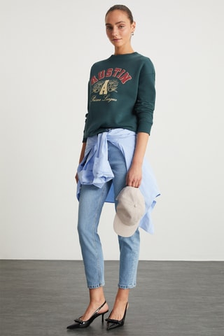 Sweat relaxed - Verde escuro