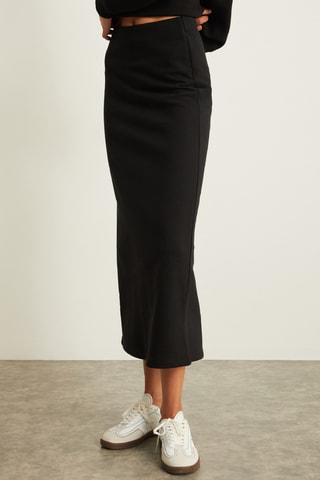 Saia midi - Preto