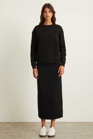 Saia midi - Preto