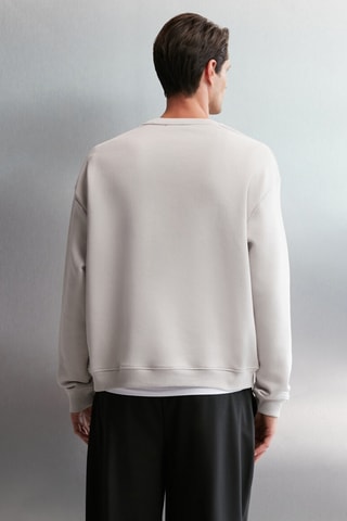 Sweat oversize - Cinzento claro
