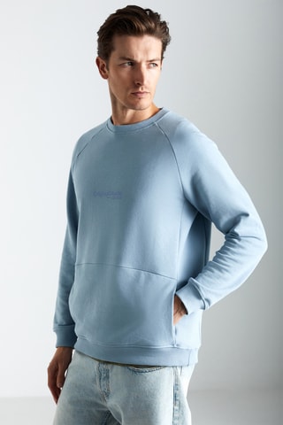 Sweat regular - Azul claro