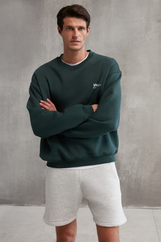 Sweat oversize - Verde escuro