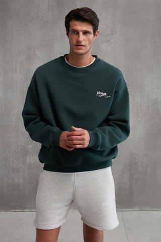 Sweat oversize - Verde escuro