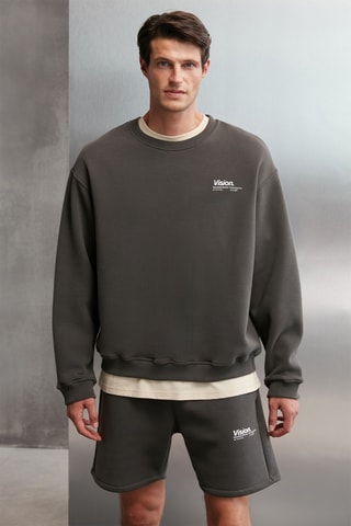 Sweat oversize - Cinzento