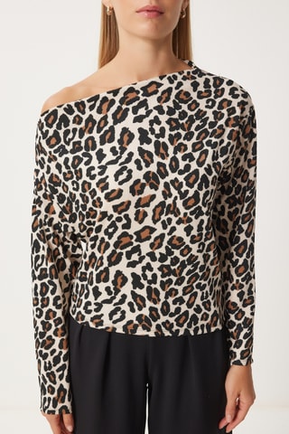 Blusa regular - Bege
