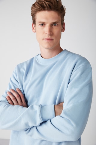 Sweat regular - Azul claro