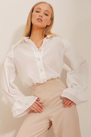 Camisa regular - Branco
