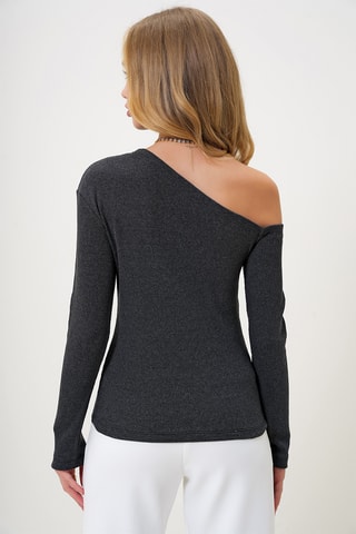 Blusa regular - Antracite