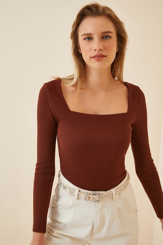 Top slim - Castanho