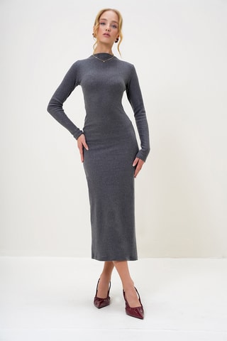 Vestido-camisola - Antracite